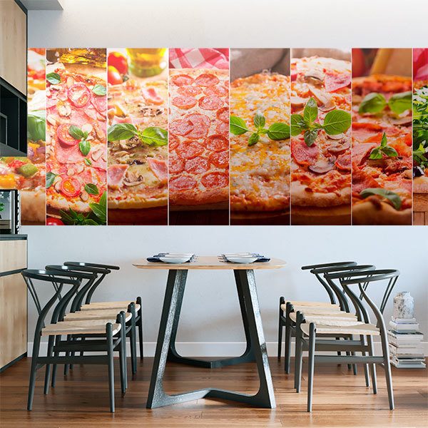 Poster xxl: Collage pizza 0