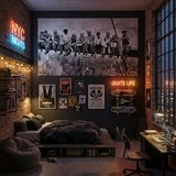 Poster xxl: Des travailleurs &agrave; la poutre 12