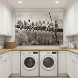 Poster xxl: Des travailleurs &agrave; la poutre 15