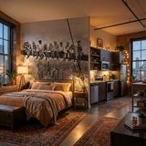 Poster xxl: Des travailleurs &agrave; la poutre 16