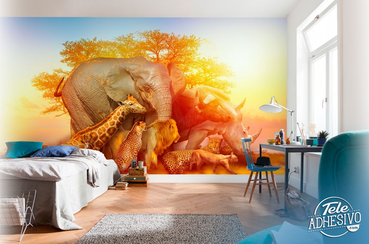 Poster xxl: Les animaux de la savane