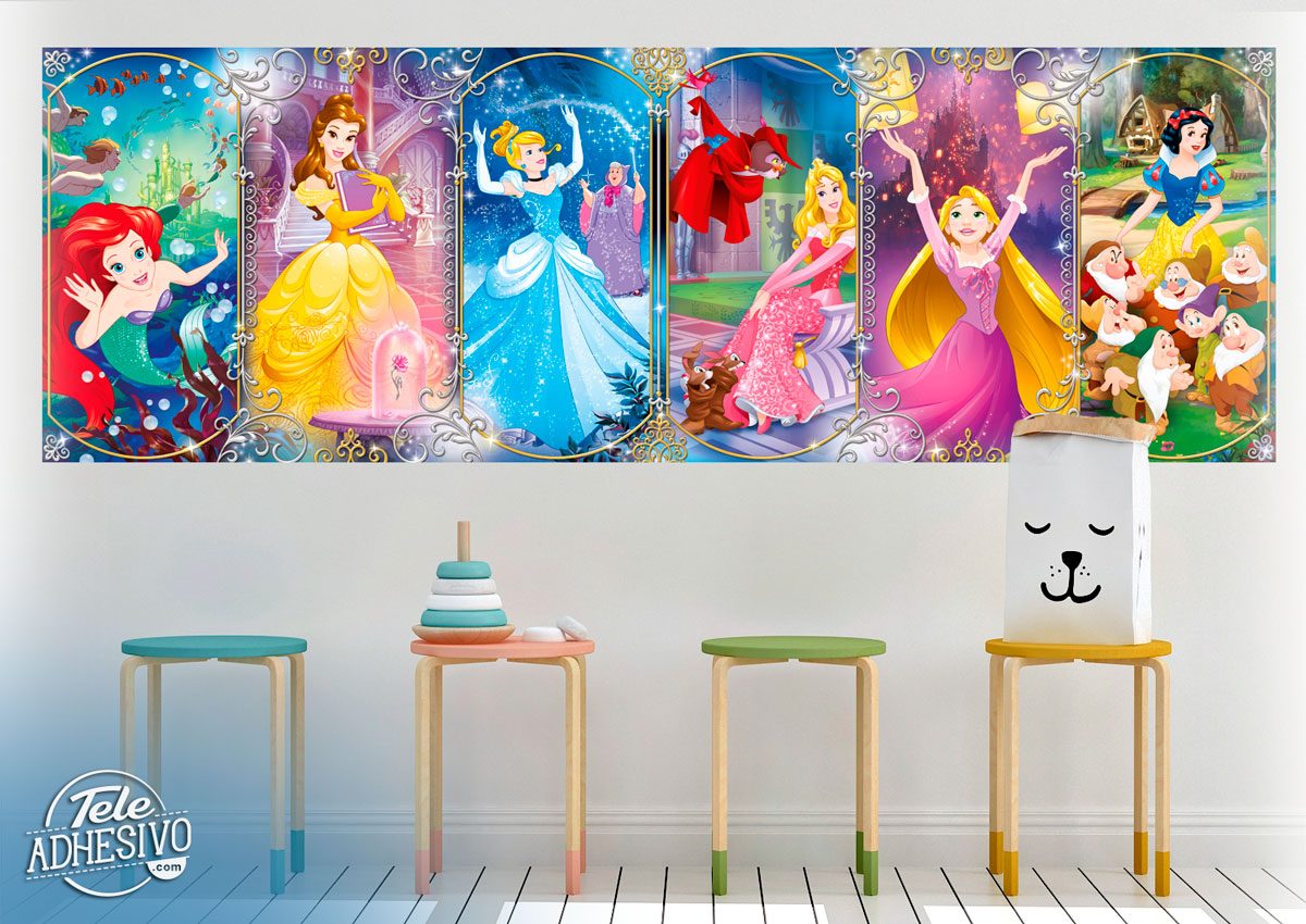 Poster xxl: Les princesses du collage