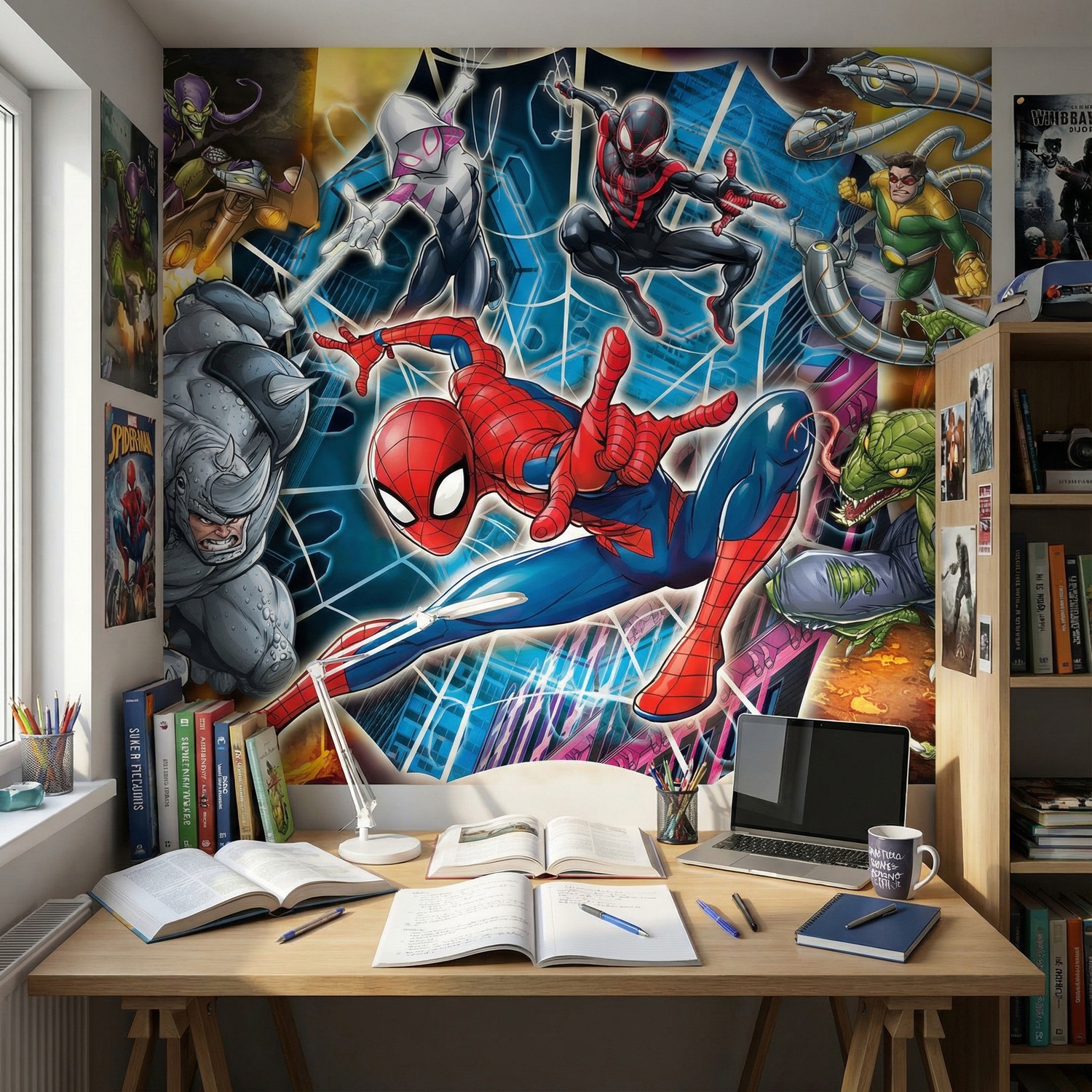 Poster xxl: Spider-Man avec des ennemis