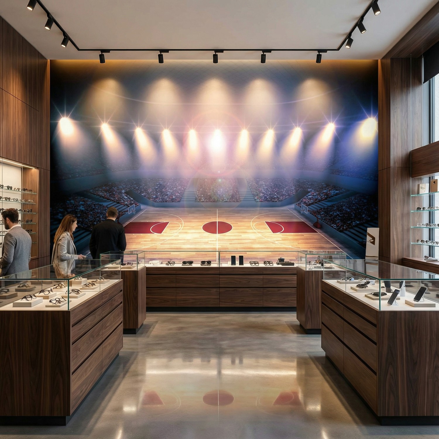 Poster xxl: Terrain de basket-ball