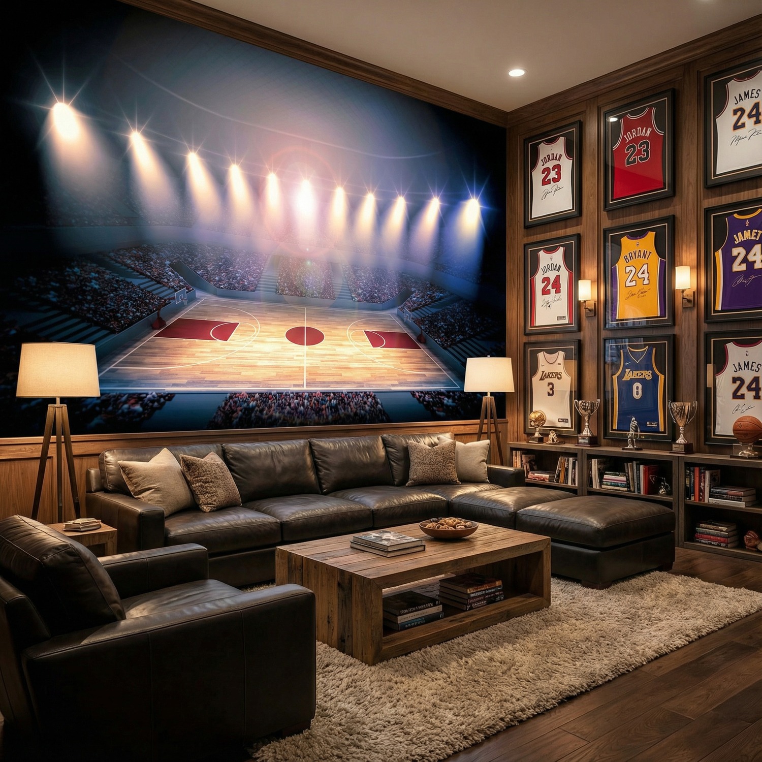 Poster xxl: Terrain de basket-ball