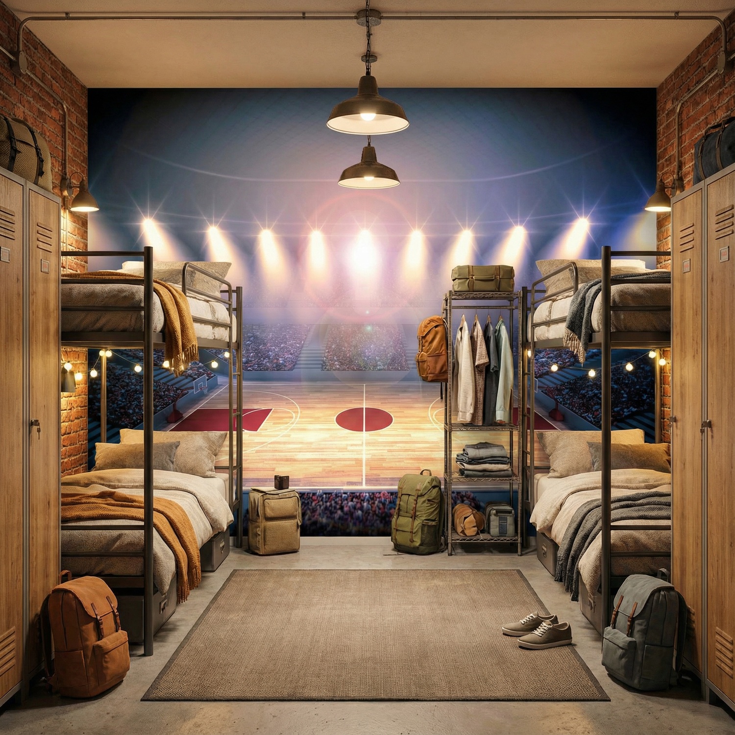 Poster xxl: Terrain de basket-ball