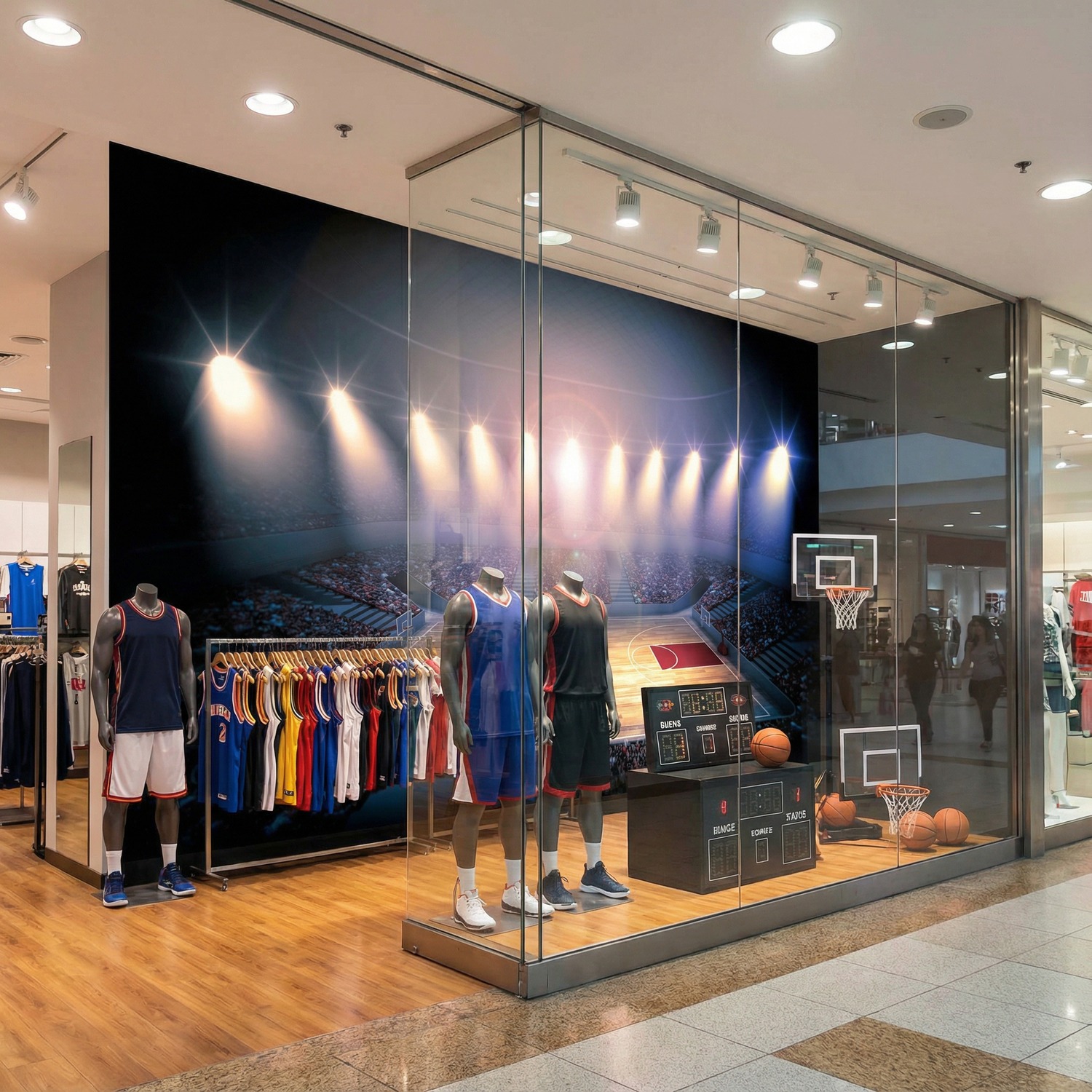 Poster xxl: Terrain de basket-ball