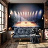 Poster xxl: Terrain de basket-ball 10