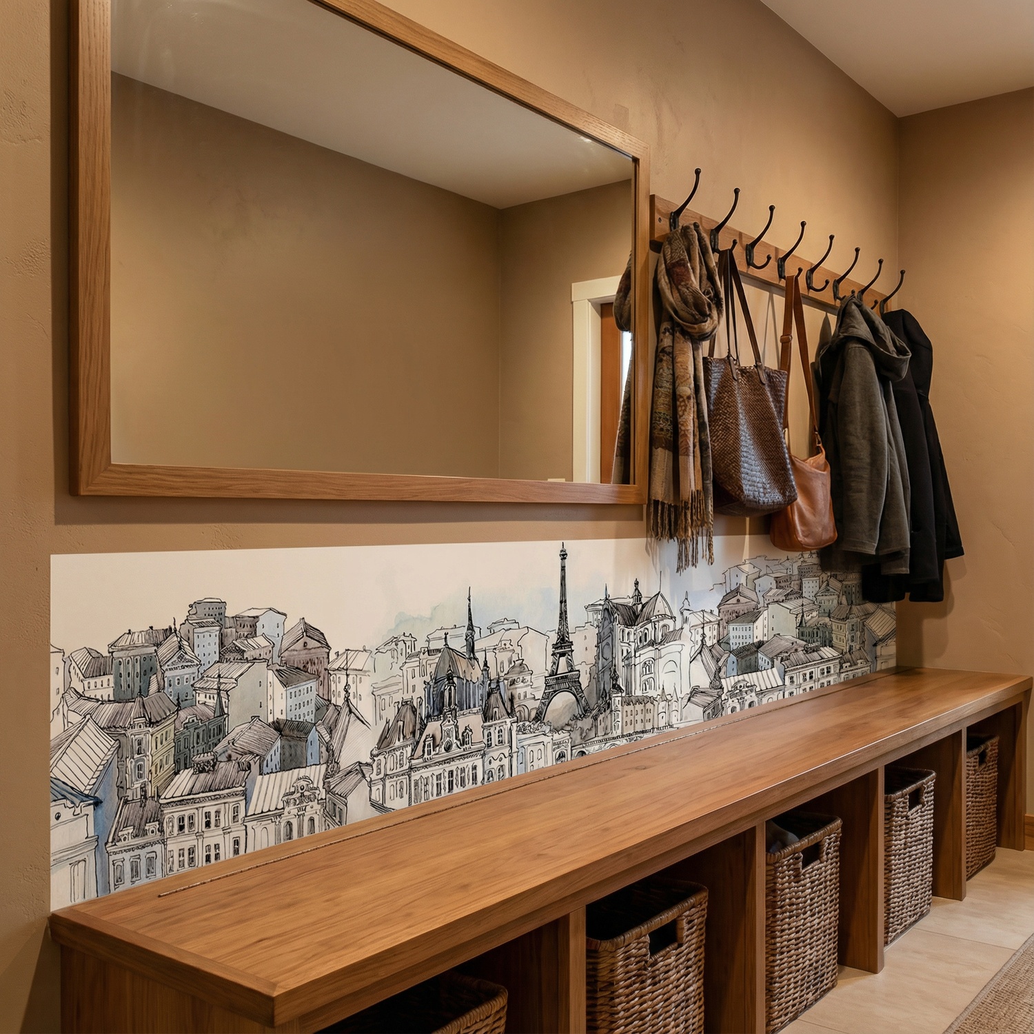 Poster xxl: Dessin de Paris