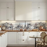 Poster xxl: Dessin de Paris 8