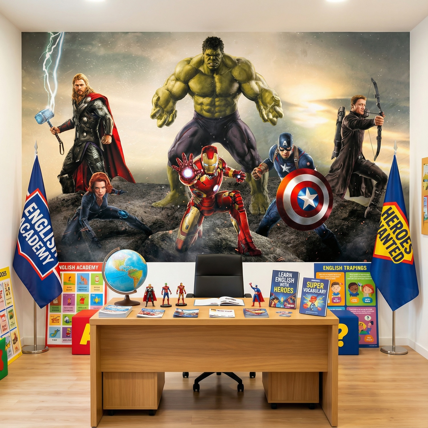 Poster xxl: Les Vengeurs Pr&ecirc;ts au Combat