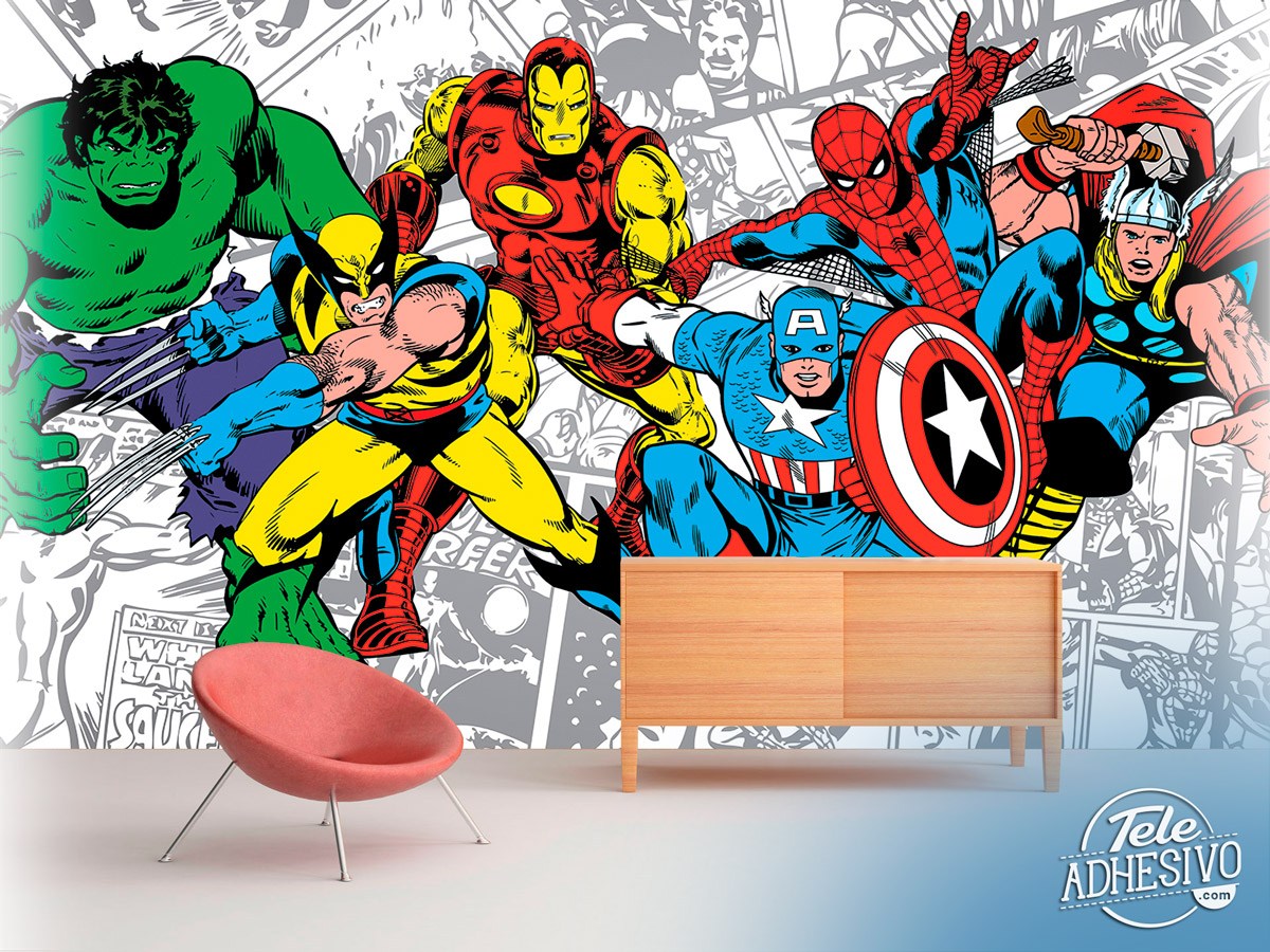 Poster xxl: Vengeurs Ann&eacute;es 80