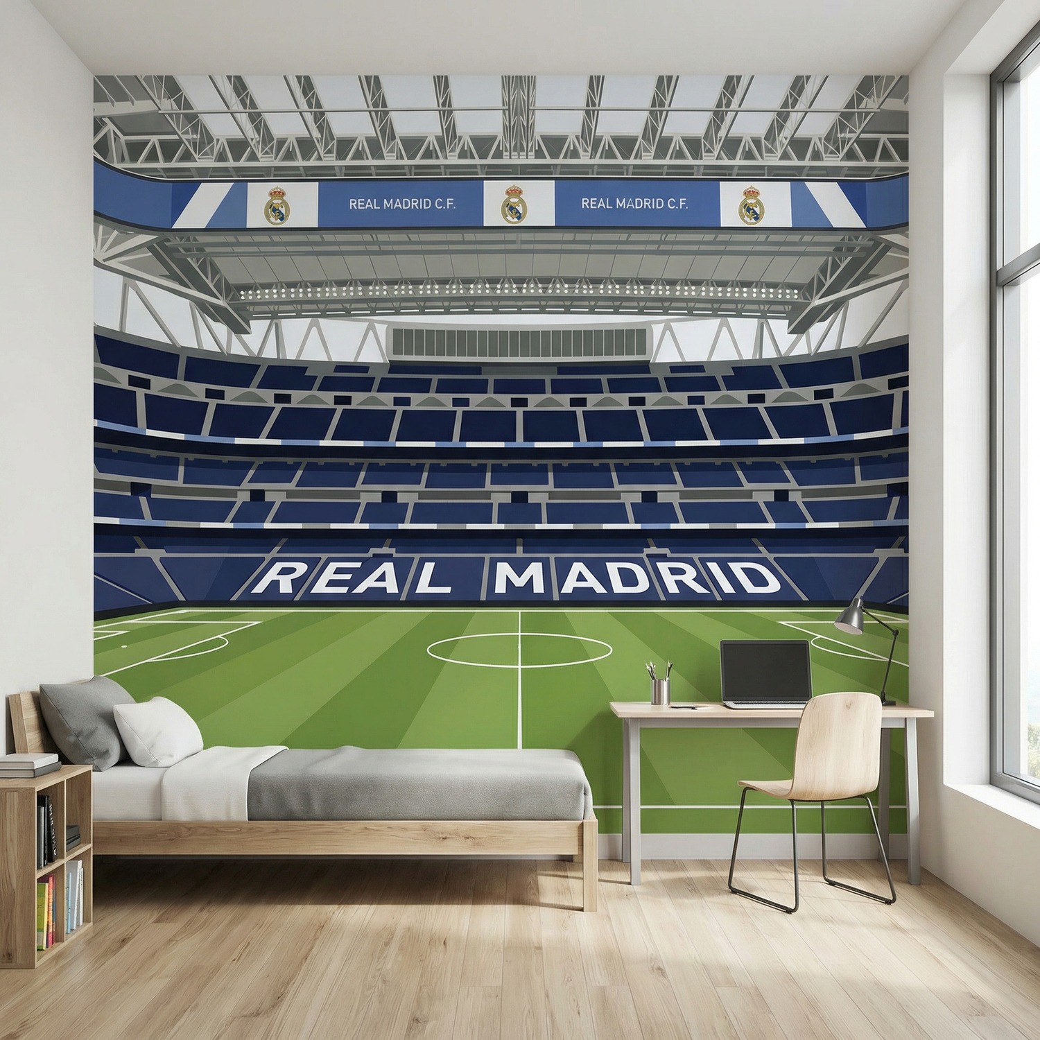 Poster xxl: Int&eacute;rieur du nouveau stade Santiago Bernab&eacute;u du Re