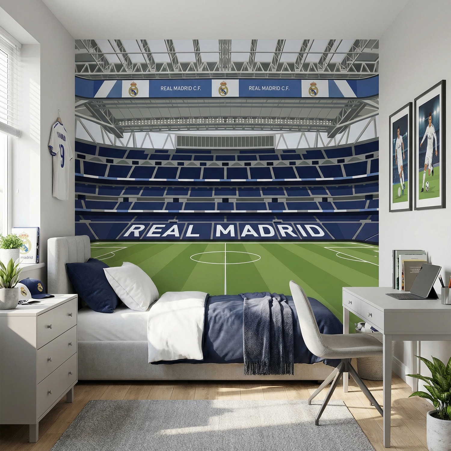 Poster xxl: Poster XXL Illustration Stade Santiago Bernab&eacute;u