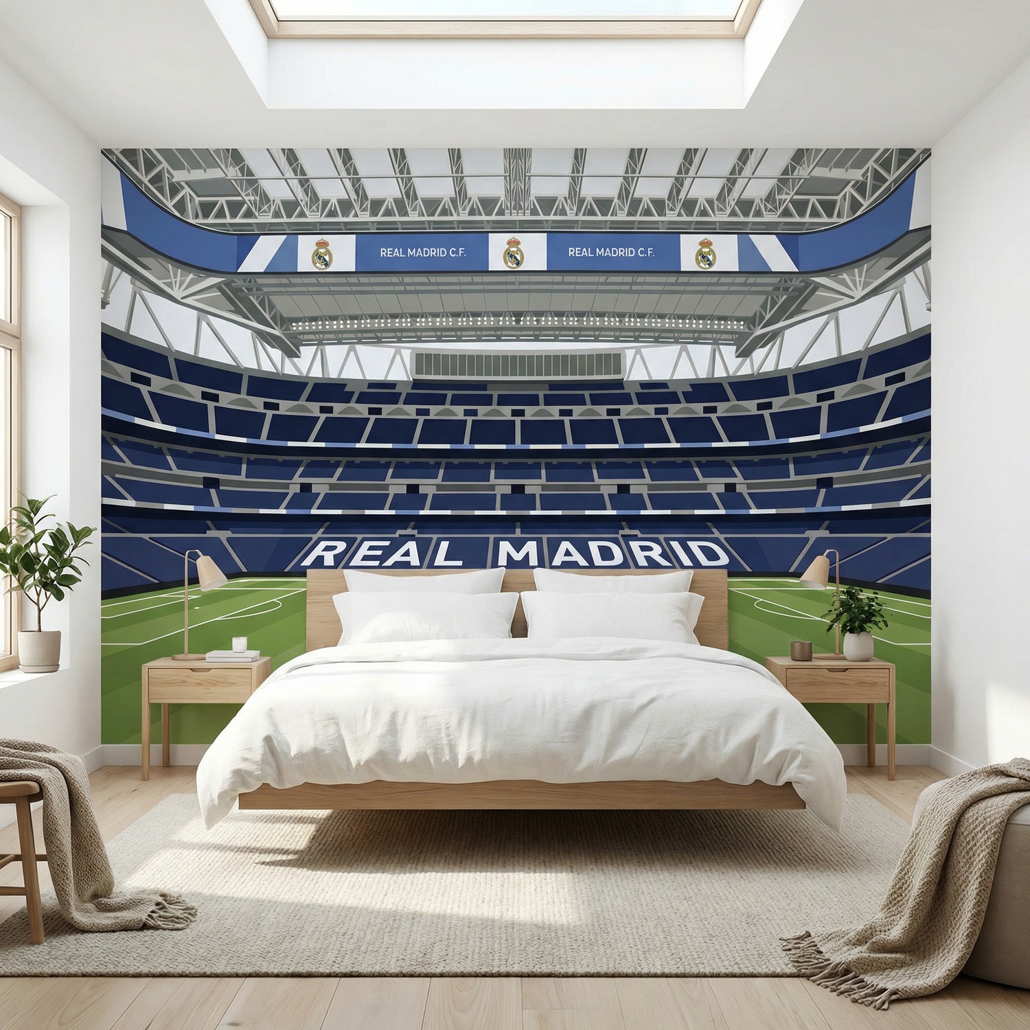 Poster xxl: Int&eacute;rieur du nouveau stade Santiago Bernab&eacute;u du Re