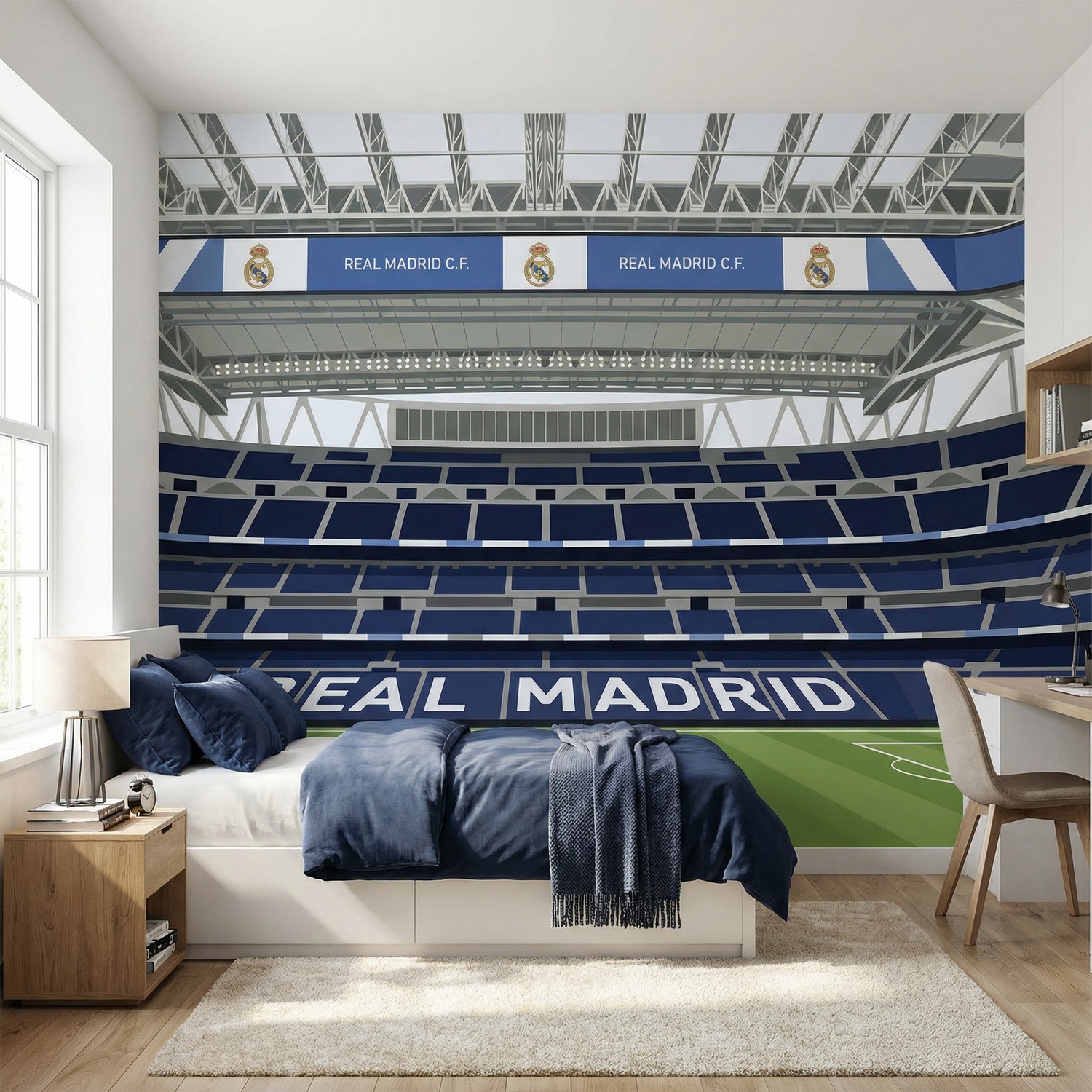 Poster xxl: Poster XXL Illustration Stade Santiago Bernab&eacute;u