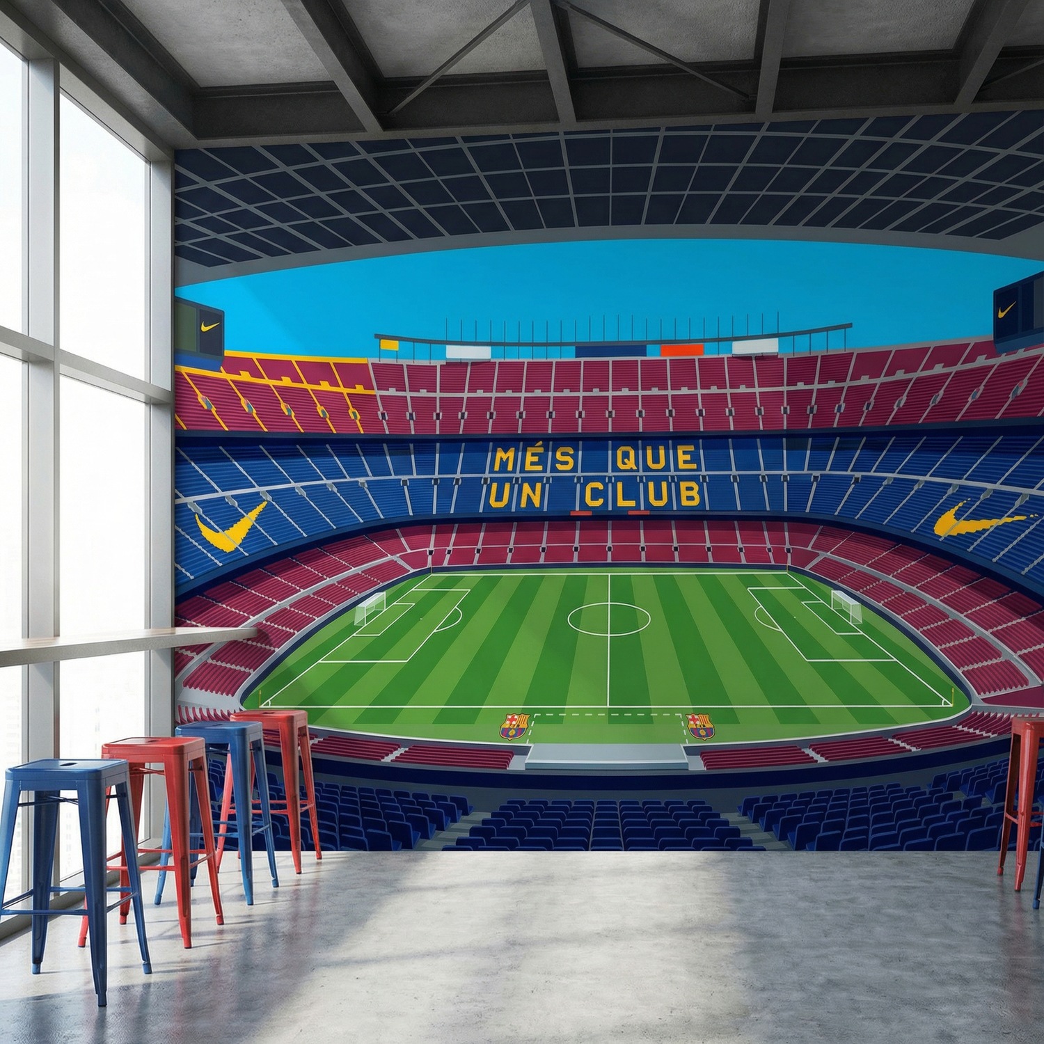 Poster xxl: Int&eacute;rieur du stade Camp Nou FC Barcelone