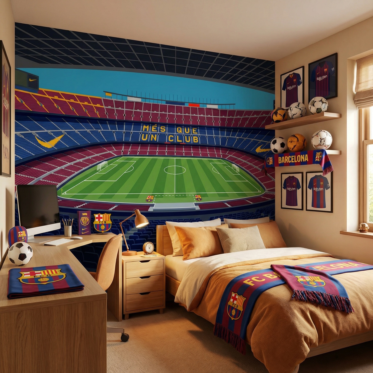 Poster xxl: Poster XXL Illustration Stade Camp Nou
