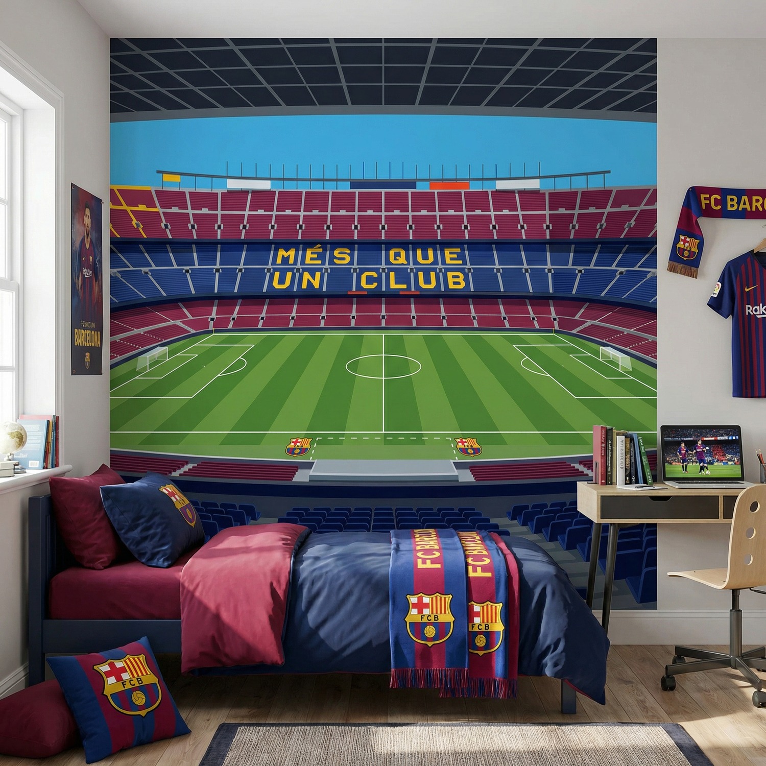 Poster xxl: Poster XXL Illustration Stade Camp Nou