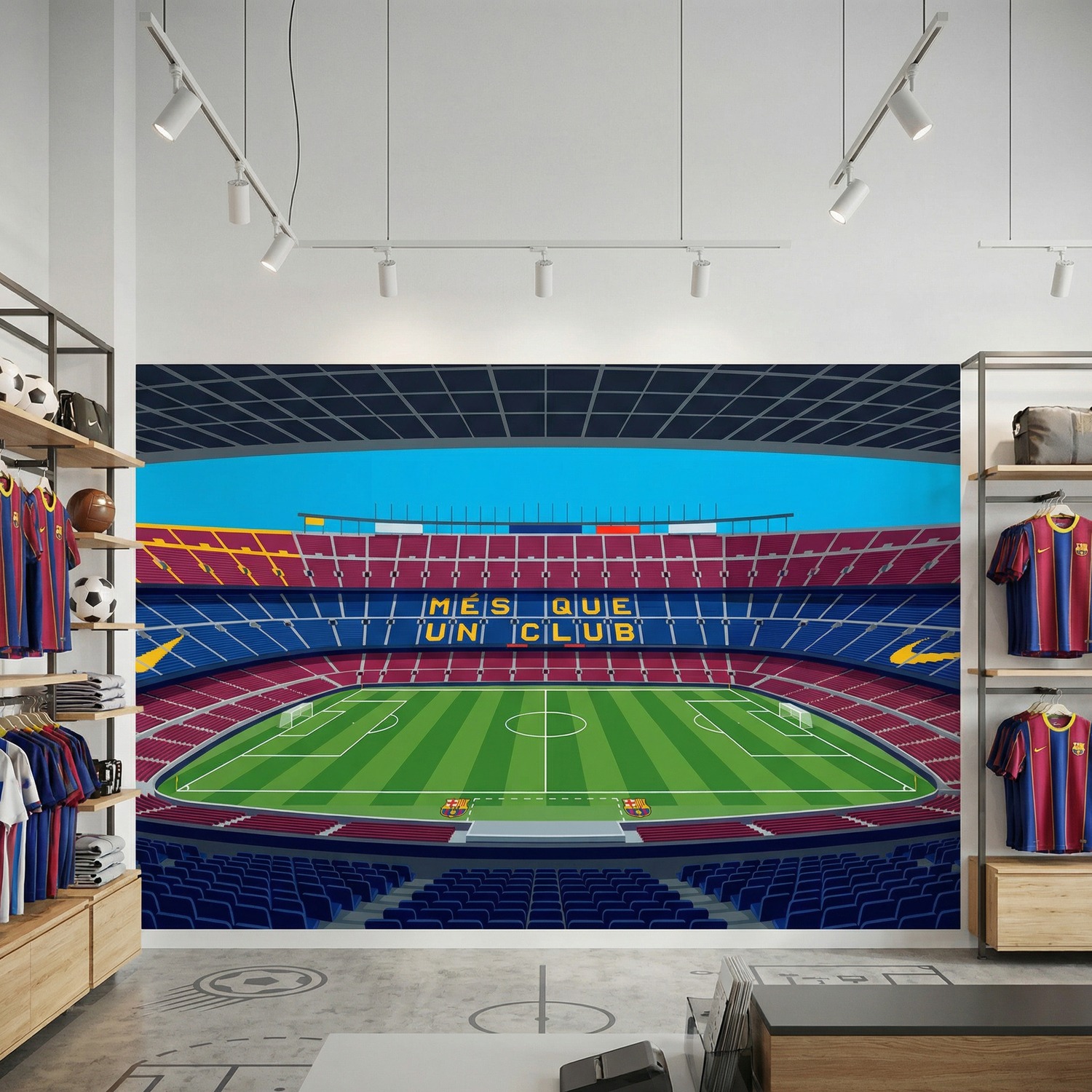 Poster xxl: Poster XXL Illustration Stade Camp Nou