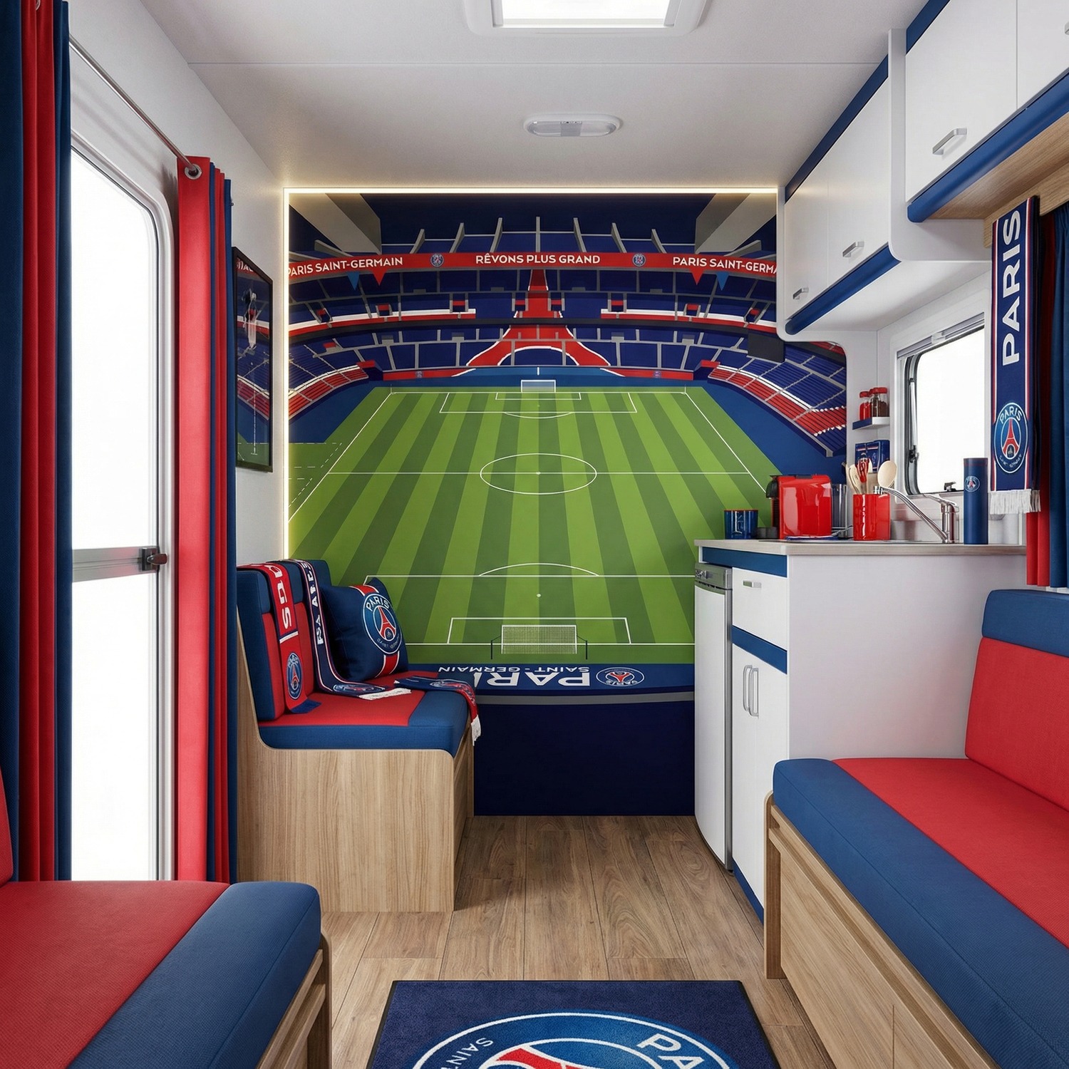 Poster xxl: Poster XXL Illustration Stade Parc des Princes