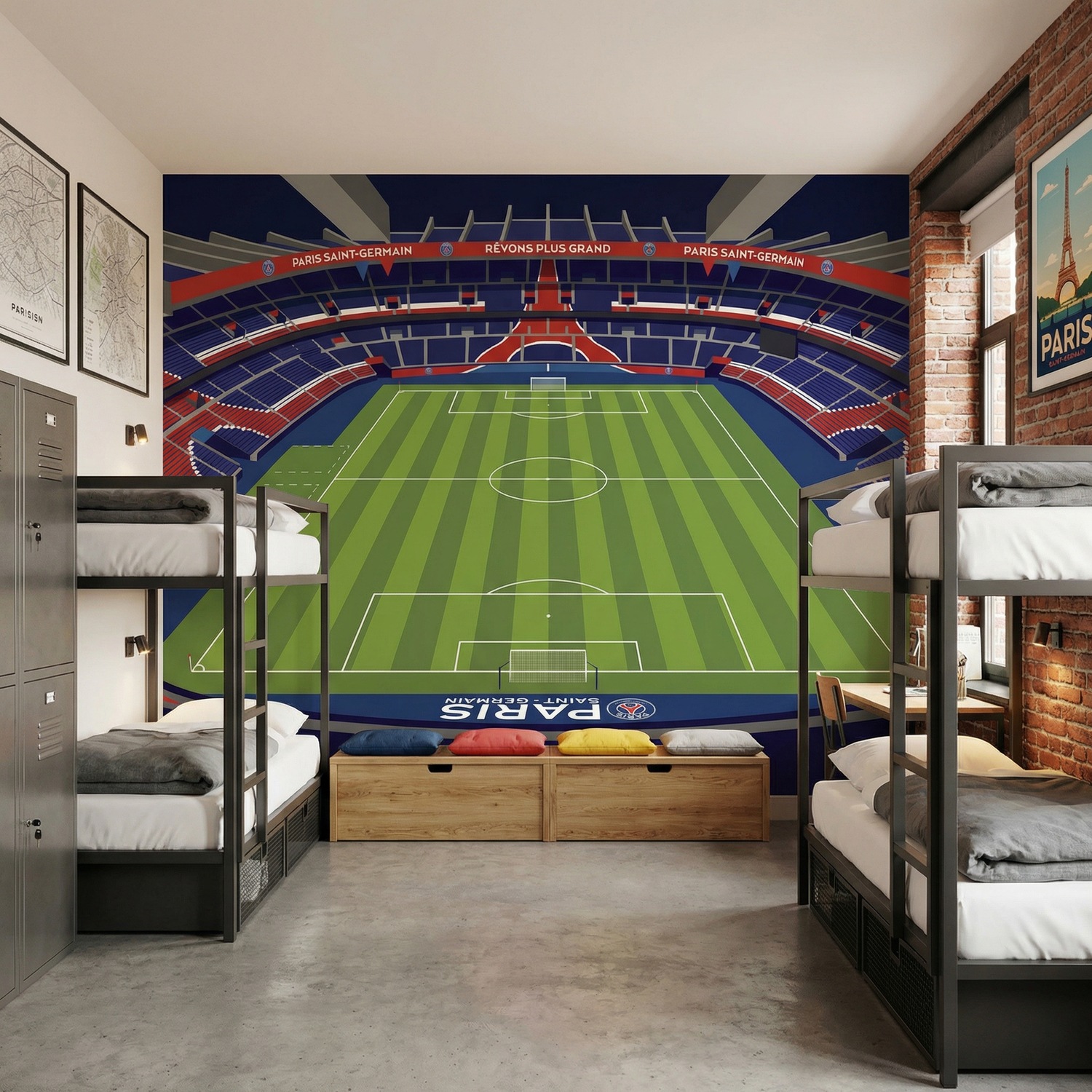 Poster xxl: Poster XXL Illustration Stade Parc des Princes