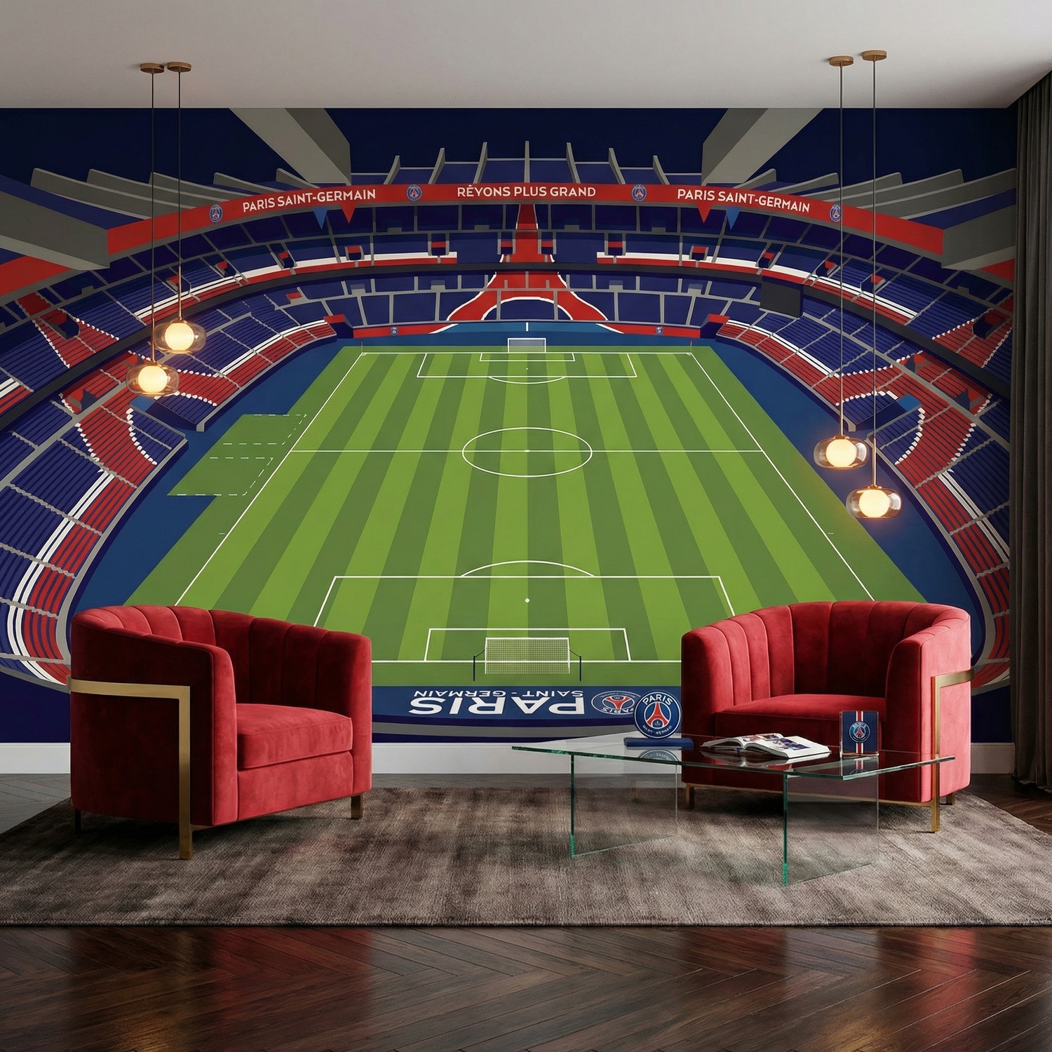 Poster xxl: Poster XXL Illustration Stade Parc des Princes