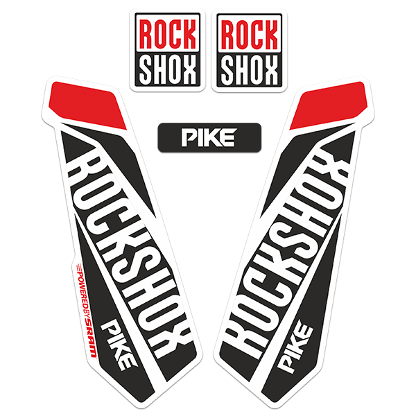 Autocollants: Fourches de vélo Rock Shox Pike