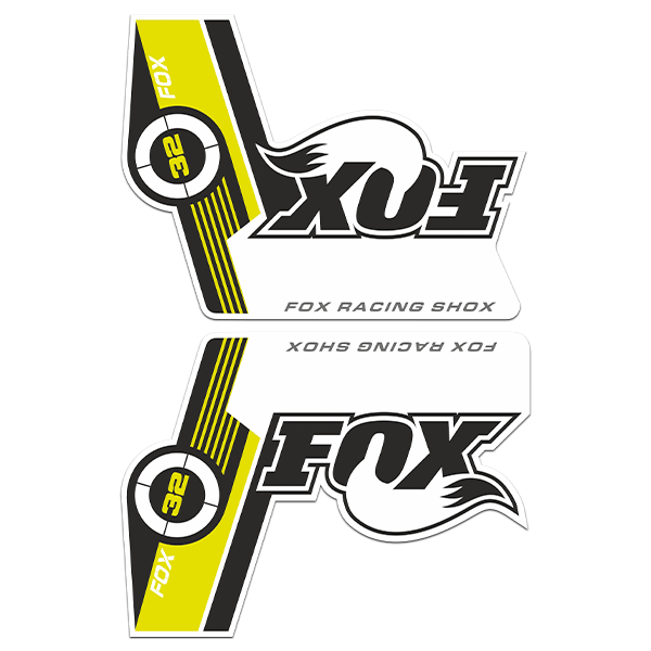 Autocollants: Kit de fourche à vélo Fox Racing Shox