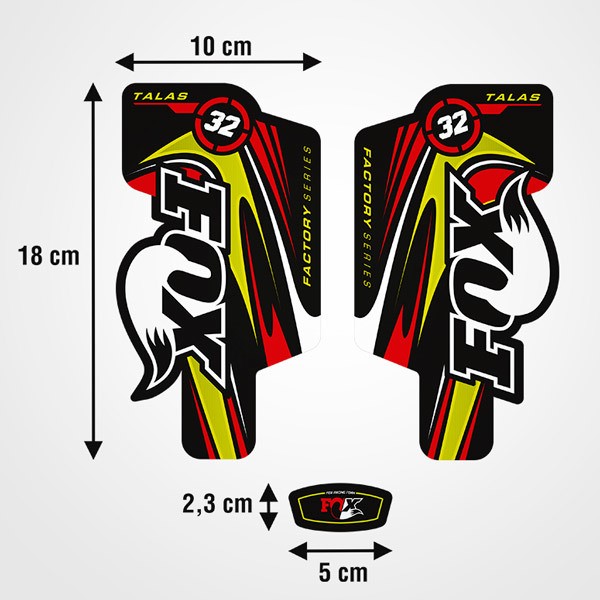 Autocollants: Fourche V&eacute;lo S&eacute;rie Fox Factory 32