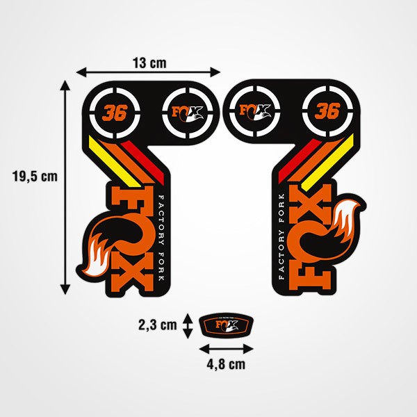 Autocollants: Fourchette Fox Factory 36