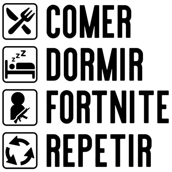 Sticker Mural Routine Fortnite En Espagnol