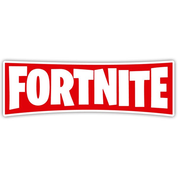 Autocollant Fortnite Logo Rouge Webstickersmuraux Com - autocollants fortnite logo rouge