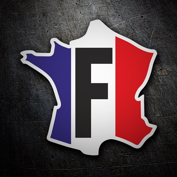 Autocollants: Silhouette de la France 1