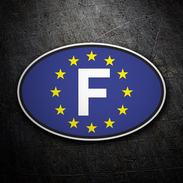 Autocollants: France Union européenne ovale