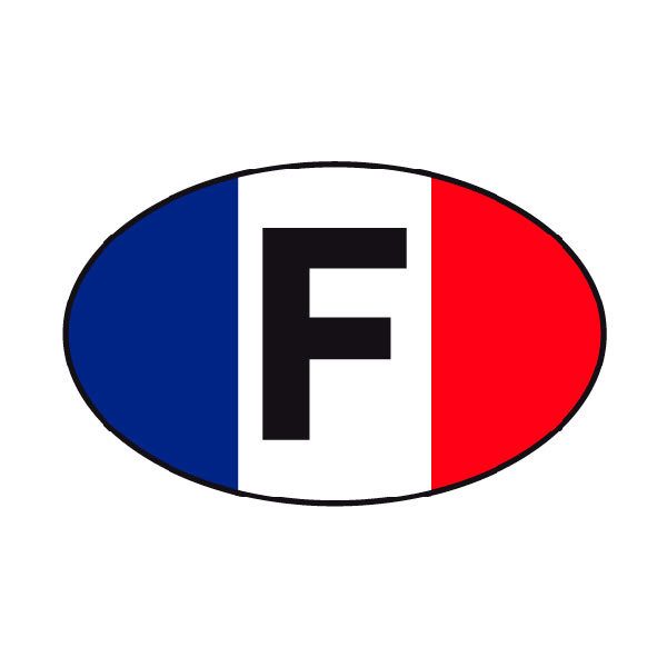 Autocollants: France ovale
