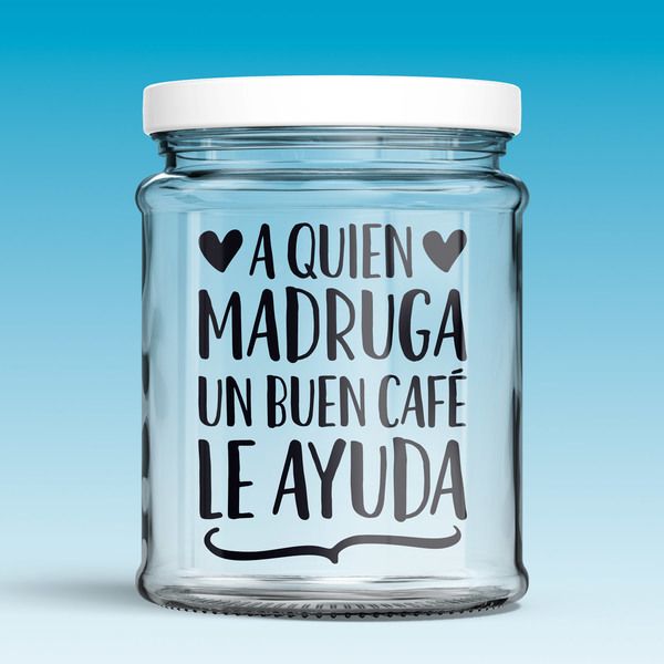 Stickers muraux: A quien madruga un buen café le ayuda