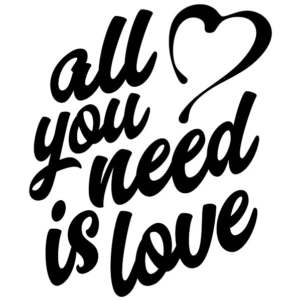 Stickers muraux: All you need is love