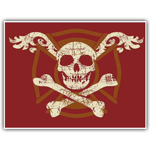 Autocollants: Drapeau pirate