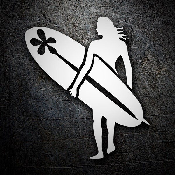 Stickers muraux Surf Girl 2