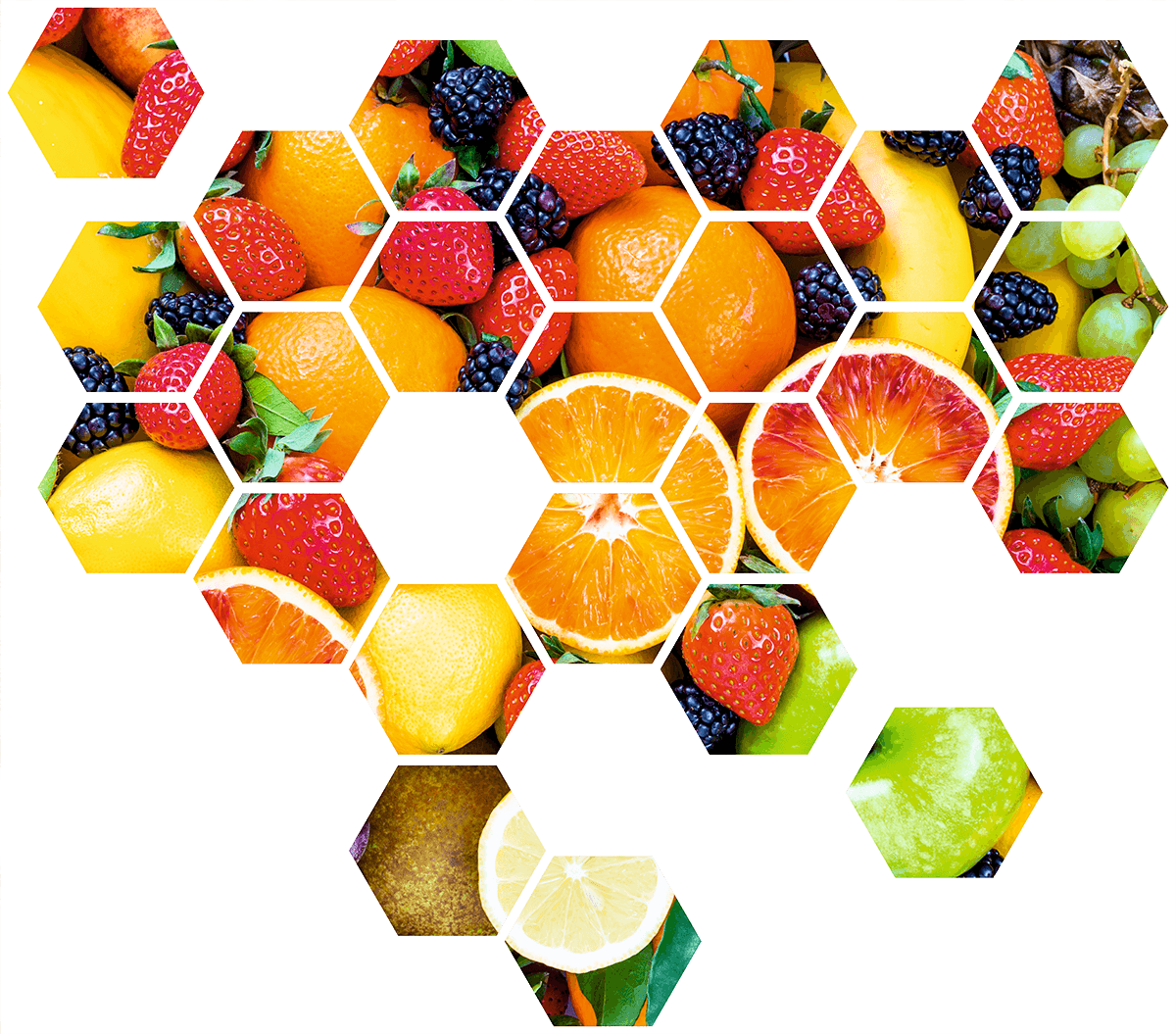 Stickers muraux: Kit Géométrique Fruits