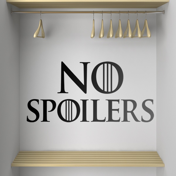 Stickers muraux: Pas de spoilers