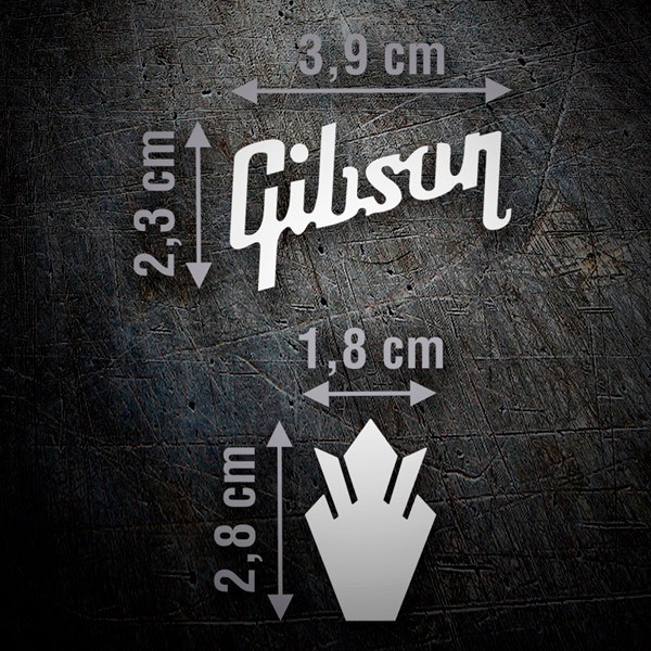 Autocollants: Logo Gibson