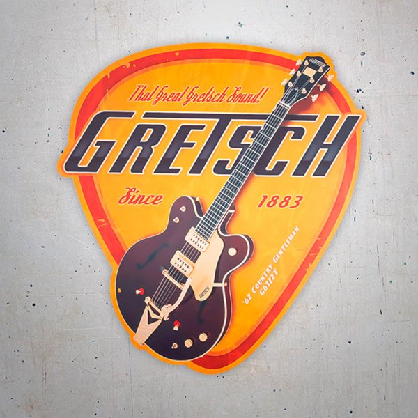 Autocollants: Pic Gretsch 1883