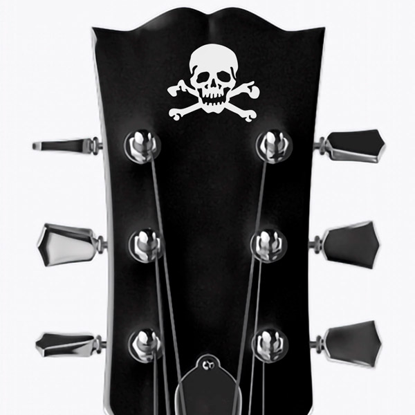 Autocollants: Cr&acirc;ne avec Huesos Crois&eacute;s