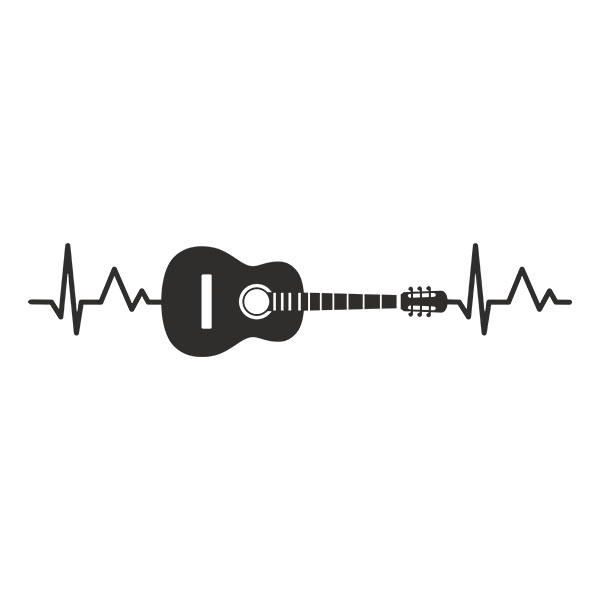 Autocollants: Cardio Électro Guitare Acoustique