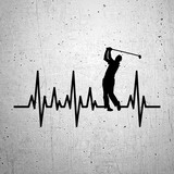 Autocollants: Cardiogramme Golf 2