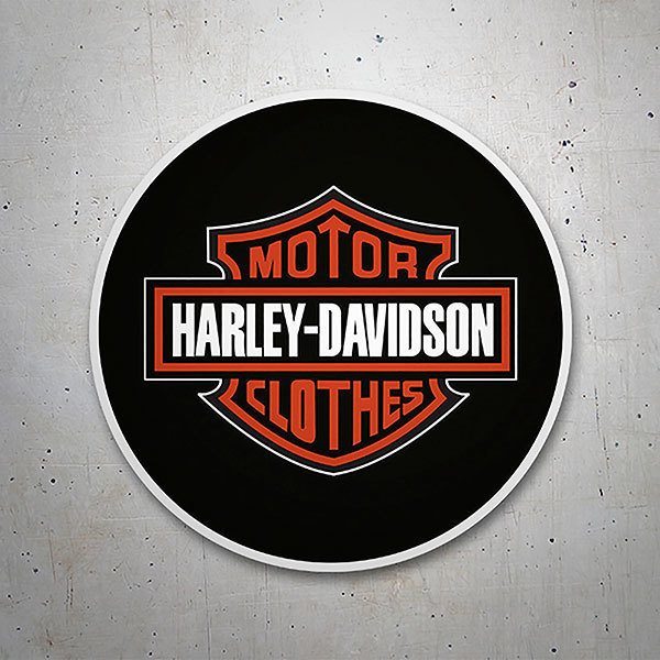 Autocollants: Harley Davidson avec fond noir