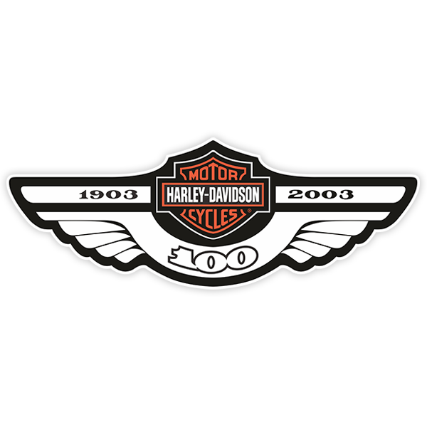 Autocollants: Harley Davidson 1903-2003