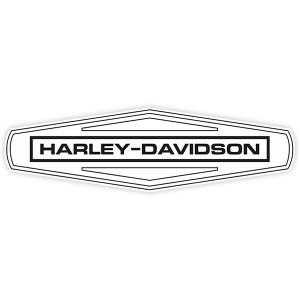 Autocollants: Harley Davidson minimaliste 0
